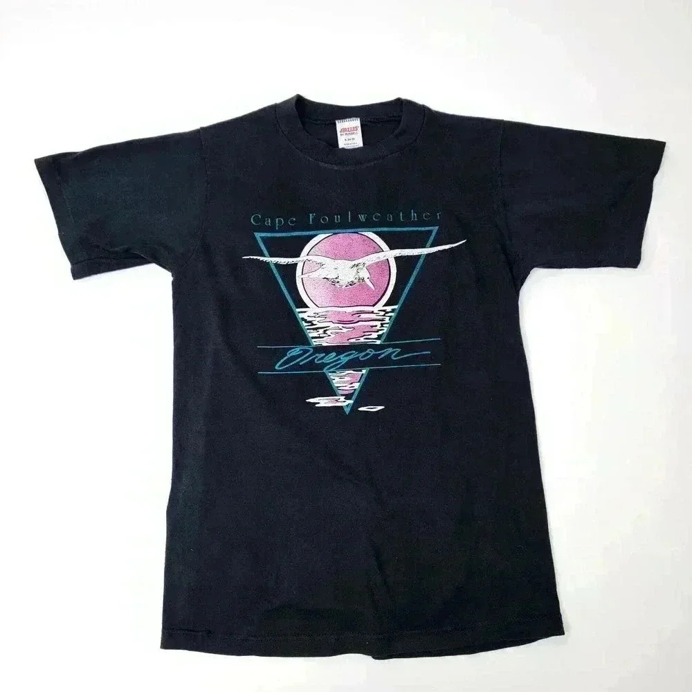 Vintage 90s Cape Foulweather Oregon Tee Shirt - S